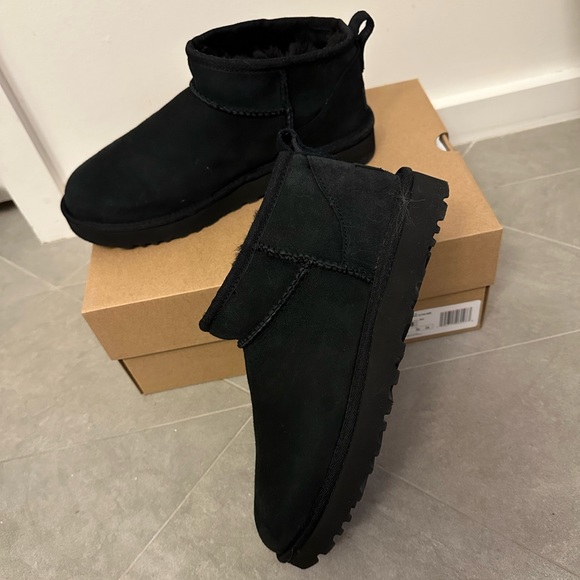 UGG Shoes - UGG Ultra Mini Boots Black 8 NIB